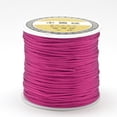 thumbnail image 2 of 1Roll Nylon Thread Rattail Satin Cord Medium Violet Red 1mm 76.55 yards(70m)/roll, 2 of 3