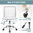 thumbnail image 6 of Waleaf Height Adjustment and Waterproof Office Desk Chair, White, 6 of 7