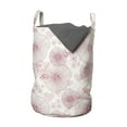 thumbnail image 1 of Floral Laundry Bag, Abstract Flowers Little Gentle Blossoms of a Romantic Spring Garden Art, Basket with Handles Drawstring Closure for Laundromats, 13" x 19", Dried Rose and White, by Ambesonne, 1 of 4