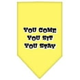 thumbnail image 6 of Pet and Dog Bandana Screen Printed, "You Come, You Sit, You Stay", 6 of 10