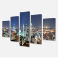 thumbnail image 2 of Montreal at Dusk Panorama - Landscape Canvas Art Print, 2 of 3