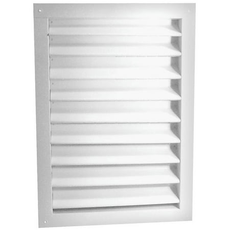 UPC 050206151402 product image for LL Building Products DA1424-Watt 14X24-Inch White Aluminum Louvers Dual Recessed | upcitemdb.com