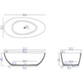 thumbnail image 2 of ALFI brand ABCO72TUB 72" Solid Concrete Tear Drop Freestanding Bathtub, 2 of 9