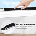 thumbnail image 6 of Gaahing Kerf Weather Stripping Door & Window Seal - Groove Slot Installation, Weatherstrip for Large Gap, Dustproof, Waterproof, Soundproof & Thermal Insulation,20FT, Black, 6 of 7
