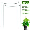 thumbnail image 2 of Estaca de soporte para plantas de jardín, soportes para plantas de jardín de metal medio redondo, anillo de soporte para plantas de jardín verde para tomates, rosas, flores enredaderas Muyoka Hogar, 2 of 3