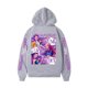 thumbnail image 3 of Pop cazadora para niña Demo-n Hunters Unisex Fashion Hooded Sweatshirt Streetwear Soft Comfortable Long Sleeve Hoodie for Daily Wear Spring Fall Winter （Gray）, 3 of 3