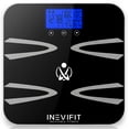 thumbnail image 1 of Báscula corporal INEVIFIT, analizador digital de composición corporal de alta precisión para baño. Mide peso, grasa corporal, agua, masa muscular, IMC, niveles viscerales y masa ósea para 10 usuarios., 1 of 5