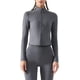 thumbnail image 2 of Chaqueta de entrenamiento con media cremallera y tops de yoga de forro polar cálido para mujer, 2 of 3