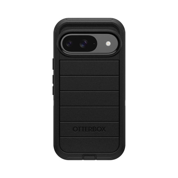 OtterBox Google Pixel 9 & Pixel 9 Pro (Only) - Defender Series Case - Black - Case Only - Rugged & Durable - with Port Protection - Microbial Defense Protection - Non-Retail Packaging