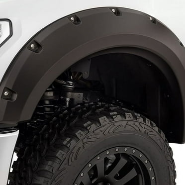 Bushwacker by RealTruck 40977-02 Matte Black Max Coverage Pocket Style Fender Flare, Set of 4 Compatible with select: 2014-2015,2017-2018 Chevrolet Silverado