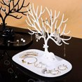 thumbnail image 2 of EOEMY Deer Tree Jewelry Stand Necklace Display Organizer Earring Ring Holder Show Rack-Pink, 2 of 9