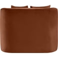 thumbnail image 5 of Meridian Furniture Alder Cognac Velvet Accent Chair, 5 of 17