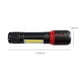 thumbnail image 3 of LED Flashlight 1000 Lumens Rechargeable | Zoomable Handheld Torch | 4 Modes High Power | IPX6 Waterproof Aluminum Alloy | Up to 1640 Feet Range | Camping Emergency Outdoor | USB Charging, 3 of 9