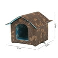thumbnail image 3 of Qonioi Winter Pet House with Self Warming Pad, 45x43cm Weatherproof Shelter for Cats Dogs Rabbits, Portable Waterproof Tent for Outdoor Indoor, 3 of 7