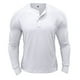 thumbnail image 2 of Blusas y camisas de manga larga y cuello redondo para hombre, blusa básica de color liso con cuello redondo y mangas largas., 2 of 3