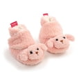 thumbnail image 6 of URMAGIC Newborn Baby Cozy Fleece Booties with Grippers Winter Slippers Socks Soft Sole Stay On Infant First Walker Crib Shoes 12-18 Months, 6 of 9