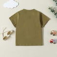 thumbnail image 2 of Gibobby Blusas De Manga Larga Para Niños Camiseta de manga corta con estampado de para niños y niñas de verano, Tops, ropa(Verdinegro, 3-4 Años), 2 of 5