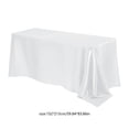 thumbnail image 4 of PoyoKee Christmas Tablecloths Rectangular, 60"×84" Flowing Satin Tablecloth, Christmas Decorations for Wedding Banquet Dessert Table Layout, 4 of 6