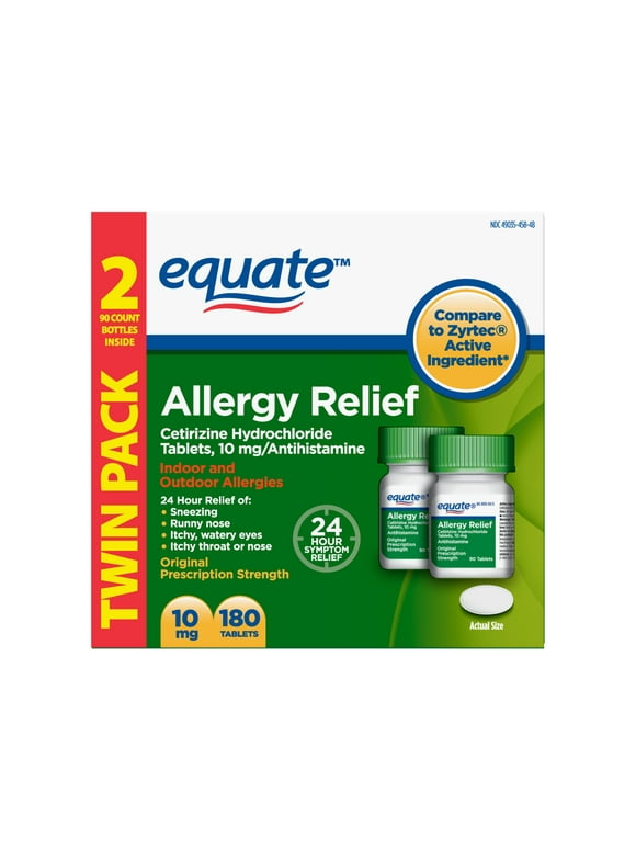 Equate Allergy Tablets in Allergy Medicine