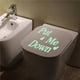 thumbnail image 5 of Pegatinas Que Brillan En La Oscuridad, Luminosas Put Me Down Closestool Pegatinas Letra Palabra Fluorescente Resplandor Arte De La Pared Calcomanías Para El Hogar Baño Aseos Decoraciones Yuarrent HA022666-00, 5 of 7
