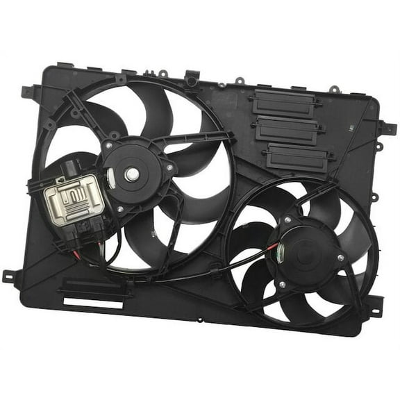 Radiator Fan Assembly - Compatible with 2012 - 2016 Land Rover Range Rover Evoque 2013 2014 2015