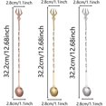thumbnail image 2 of 3PCS Long Handle Cocktail Stirrer Bar Spoon Multifunctional Twisted Bar Spoon for Bartenders, 2 of 4