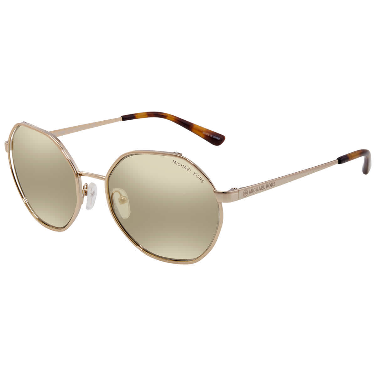 Michael Kors Gold Mirror Round Sunglasses 0MK1072 1014V957 