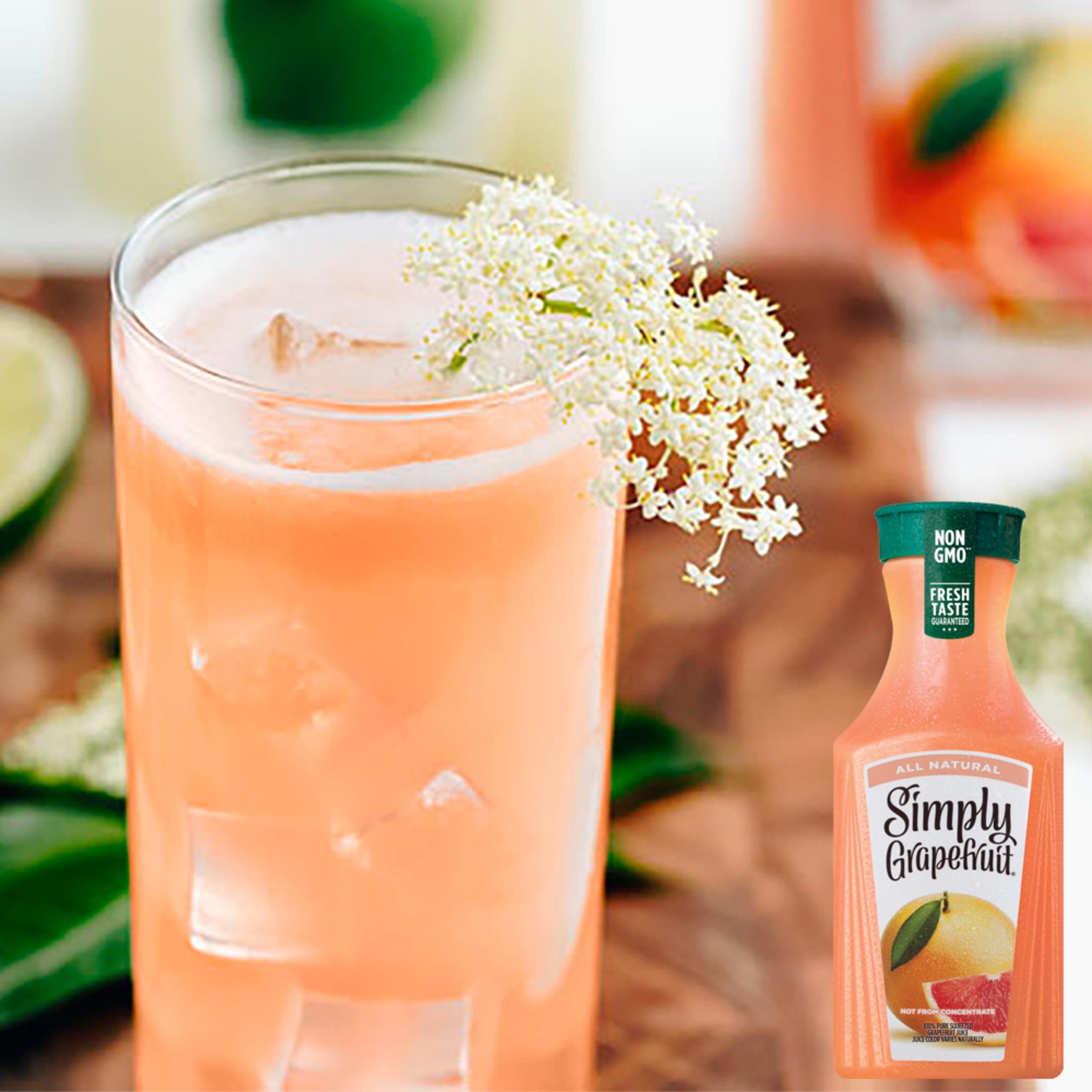 Simply Grapefruit Juice Bottle, 52 fl oz