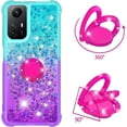 thumbnail image 3 of Slim Fit Phone Case for Redmi Note 12s, Bling Shiny Quicksand Effect TPU Bumper Case with Four Corners Heavy Anti-Fall Protection Case for Redmi Note 12s,Blue Purple, 3 of 14