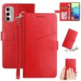 thumbnail image 1 of SaniMore PU Leather Wallet Case for Motorola Moto G Stylus 4G (6.8" 2022), Shockproof Buffer Wrist Strap[Romoveable] Kickstand Card Slots Cash Pocket Anti-scratch Full-protective Shell, Red, 1 of 8