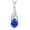 09-sapphire-Sept, variant on Infinity Teardrop Necklace for Women 925 Sterling Silver Twisted Pendant May Birthstone Created Emerald Jewelry Gift