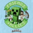 thumbnail image 2 of Men's Minecraft Legends Friends and Allies Banner Graphic Tee Light Blue Medium, 2 of 4