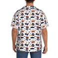 thumbnail image 3 of Kdxio Men's Hawaiian Shirt for Men Short Sleeve Shirt Pirate Theme Summer Casual Holiday Beach Button Down T-Shirts, 3 of 5