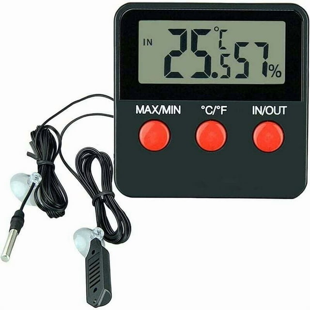 Reptiles Digital Thermometer Hygrometer LCD Temperature and Humidity Gauge for Terrarium Pet Incubator Tank..