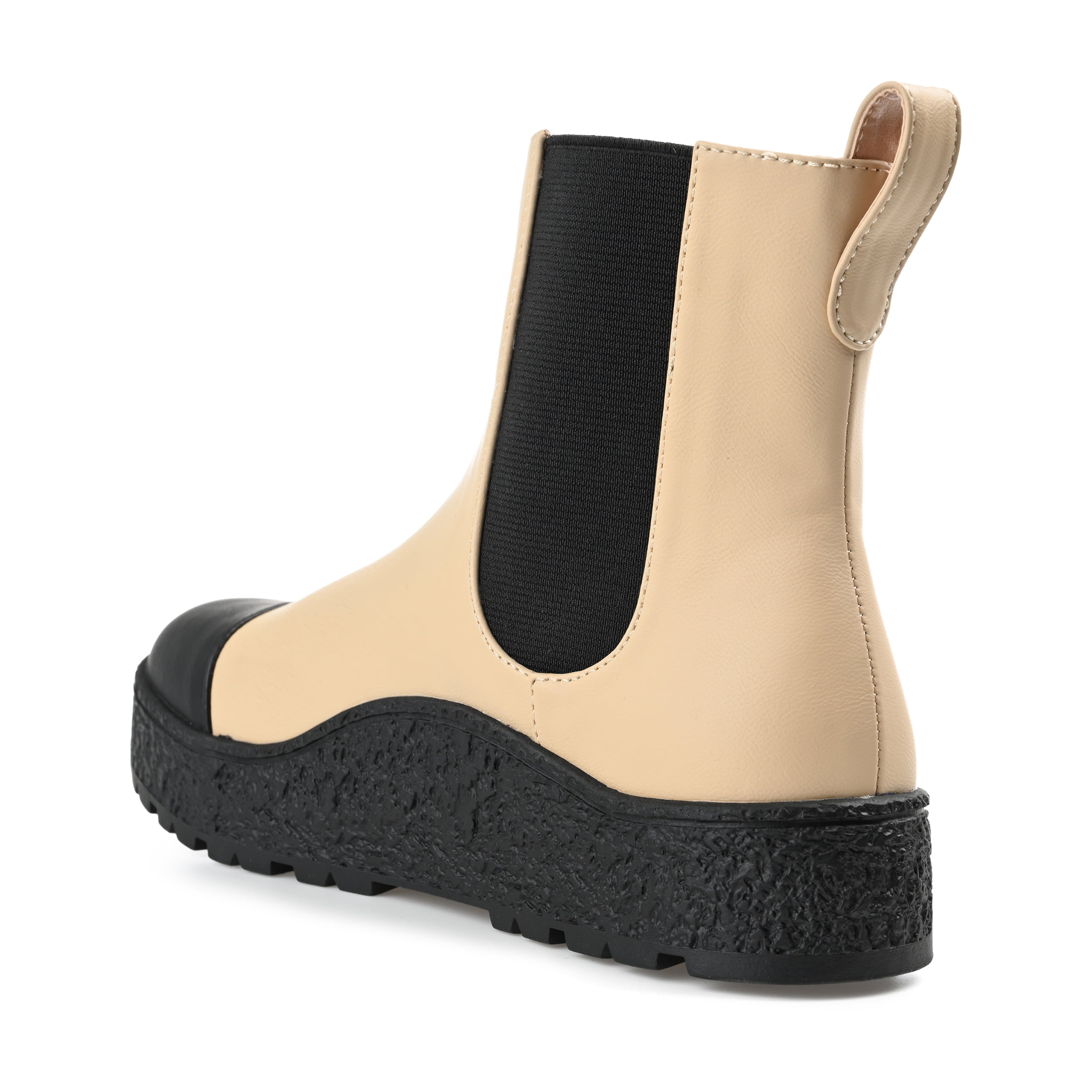 Journee Womens Jenie Round Toe Flat Chelsea Booties