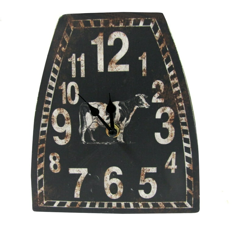 Rustic Metal Cowbell Table Mantle Clock Vintage Cow Bell Farmhouse Kitchen Decor Rustic Metal Cowbell Table Mantle Clock Vintage Cow Bell Farmhouse Kitchen Decor