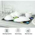 thumbnail image 7 of FREEAMG Halloween Décor Dish Drying Mat - 18 x 24inch- Extra Large Microfiber Dish Drying Mat, Dish Draining Mat, Counter top Mat, Rainbow Happy Halloween, 7 of 7