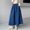 Blue, variant on ClodeEU Women's Denim A Line Maxi Skirt, Flared Loose Fit Ankle Length Denim Maxi Skirt Black,Womens Plus XL