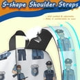 thumbnail image 5 of Police and Rifle White Pattern 17" School Backpacks for Teens,Waterproof Oxford Fabric,S-Shape Padded Straps for School,Travel,Hiking,Camping, 5 of 6