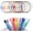 6" Multicolored 12pack, variant on 25-Pack Silver 2mm Thick 4 Inch Wire Cable Key Rings, Small Keychain Loops for Car Keys, Dog Tags and Travel Luggage Tags