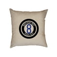 thumbnail image 1 of 8th Birthday Boy - Cute Eight Ball Pool Fun Gift Decorative Linen Throw Cushion Pillow Case with Insert, 1 of 6