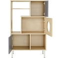 thumbnail image 4 of Euroco Modern Cat Bookcase & Cat Tree Shelves with Storage, 4 of 7