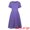 Blue Purple, variant on DARING DIVA Pleated Midi Short Sleeve A-Line Dress S Blue
