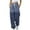 Blue, variant on Wyobmus Women Streetwear Sweatpants Vertical Striped Printed Drawstring High Waisted Athletic Joggers Fashion Lounge Trousers Blue