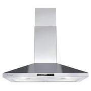 Wall Mount Range Hood 30 inch Stainless Steel Stove Hood Ducted Ductless Vent Hood Touch Control