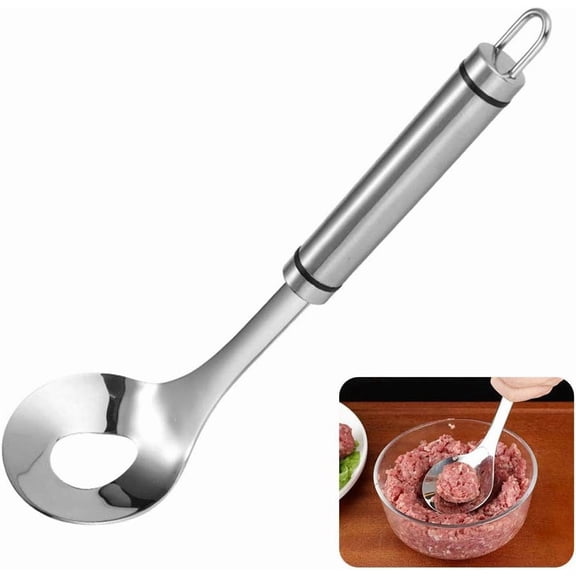 Meatball Spoon Maker, Stainless Steel Meatball Maker Spoon, Long Handle