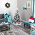 thumbnail image 6 of Nearly Natural 5ft. Flocked White River Mountain Pine Artificial Christmas Tree with Pinecones, Green, 6 of 6