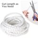 thumbnail image 2 of 6mm Universal Flexible Spiral Wrap,Cable Storage Kit 1 Pack Spiral Cable Wrap Tube to Protect TV/PC/USB/TV/AUX Antenna Cable (15m),White(6mm,15m, 2 of 5
