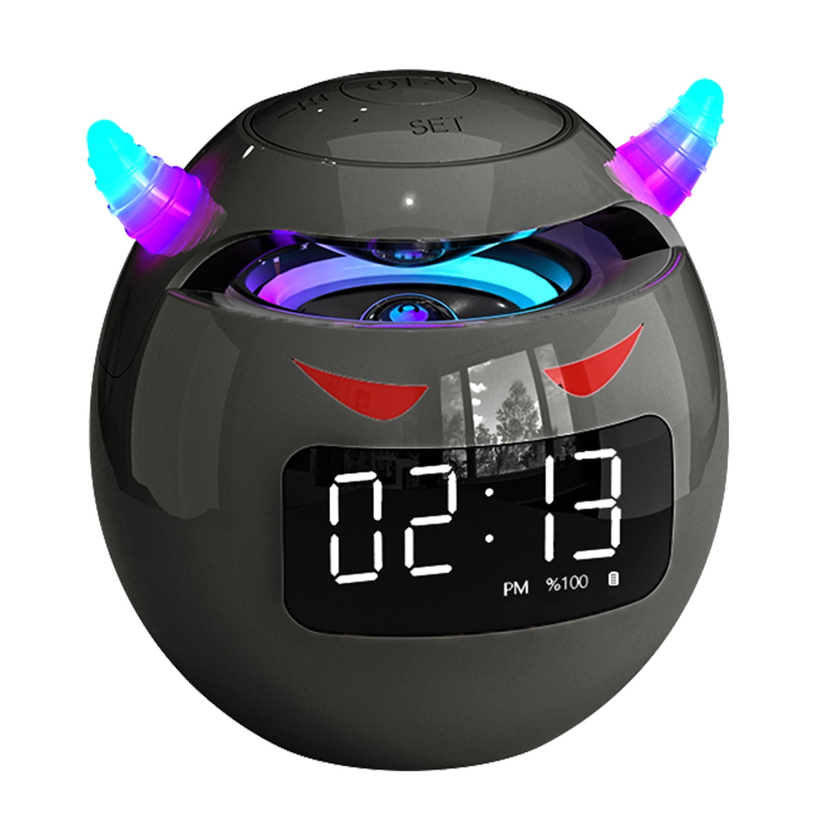 huoge Speaker Alarm Clock Speaker Audio With Digital Alarm Clock