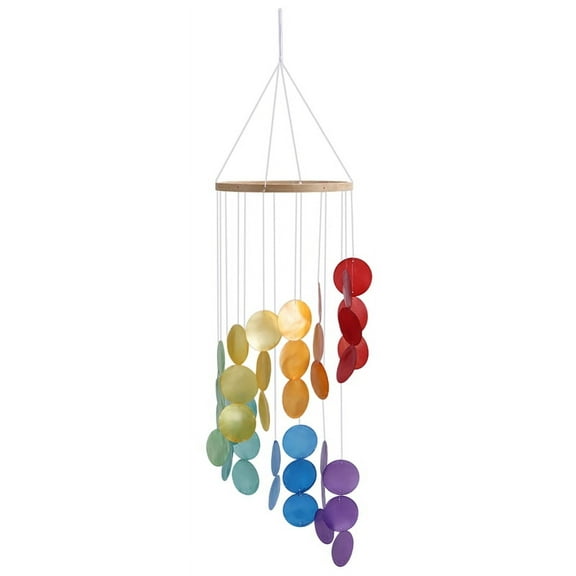 Natural Shell Wind Chimes Dream Catcher Craft Outdoor Yard Decoration Bedroom Living Room Hanging Pendant Multicolor